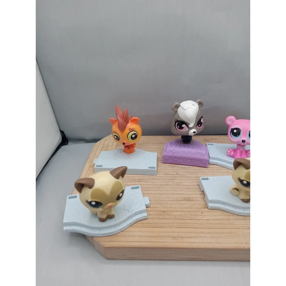 2 SHORTHAIR CAT&3 Others #McDonalds - Authentic Littlest Pet Shop -‎ Hasbro LPS